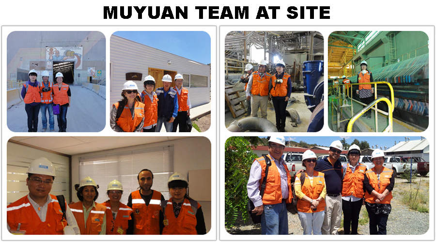 MUYUAN EQUIPO EN EL SITIO